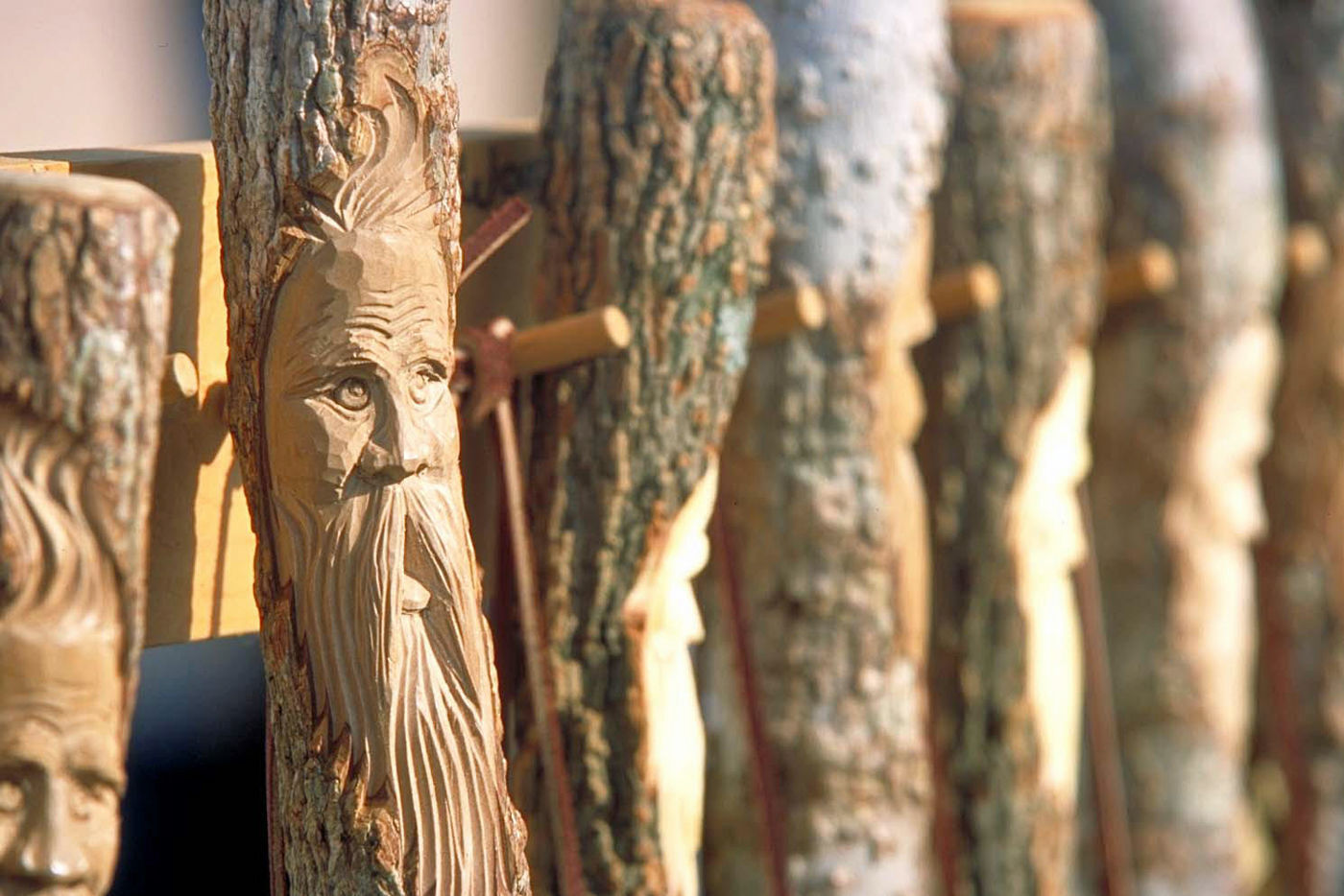 VCF - Hand Carved Walking Sticks